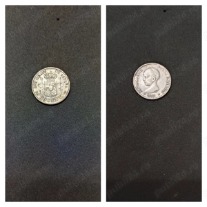 Moneda argint 50 Centimos, SPANIA, 1892
