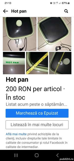 Tigaie electrica hot-pan