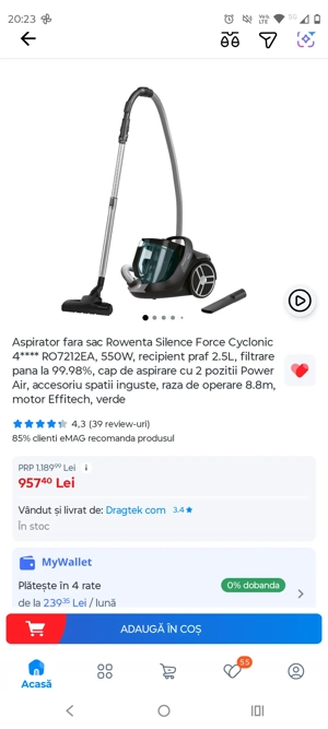 Vand aspirator Rowenta - imagine 2