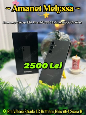  SAMSUNG Galaxy S24 Plus, 5G, 256GB,Onyx Black Ca Nou!