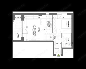 Apartament 2 camere lux, Nord One Torontal - imagine 6