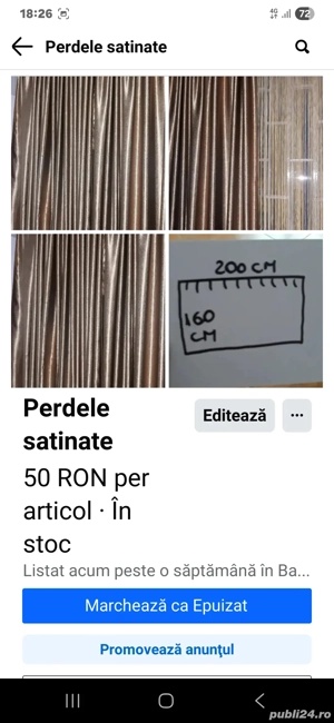 perdele satinate