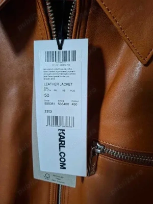 Jacheta de piele Karl Lagerfeld - imagine 4