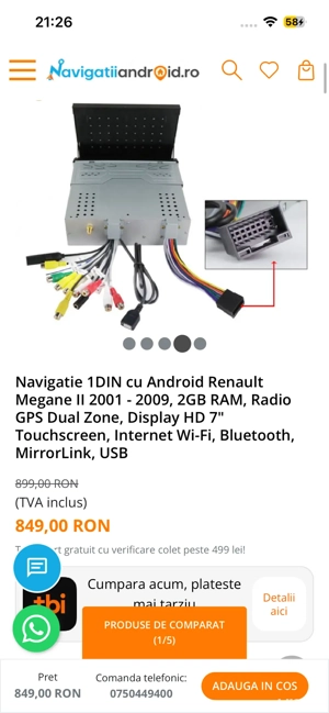 vand navigatie android 