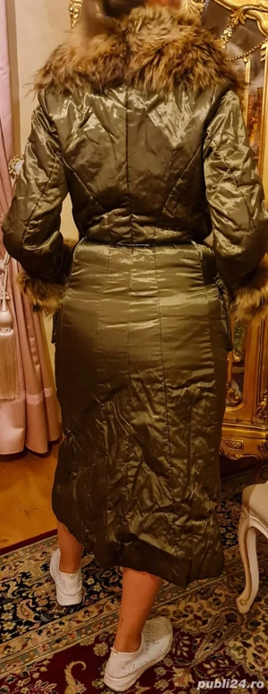 Haina cu blana naturala vulpe S - imagine 3