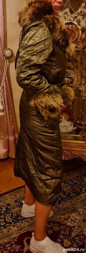 Haina cu blana naturala vulpe S - imagine 4