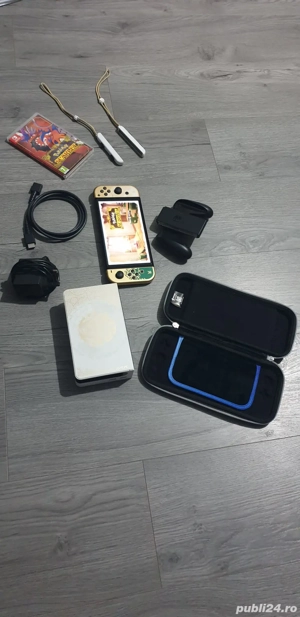 Nintendo Switch OLED   Ediția Zelda + Pokémon Scarlet (Stare Excelentă!)