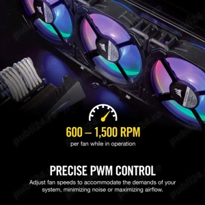 Ventilator Corsair LL120 RGB 120mm Dual Light Loop LED PWM 3 Fan Pack - imagine 2