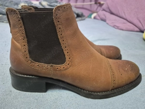 Vând ghete femei, din piele naturală maro. - imagine 3