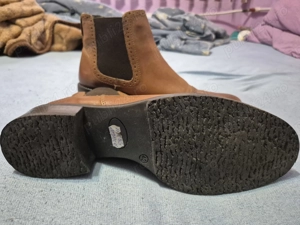 Vând ghete femei, din piele naturală maro. - imagine 2