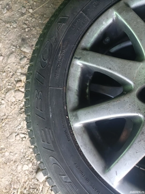 Vand 4 cauciucuri cu jante de aliaj 175/ 65 R 14 - imagine 5