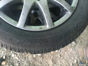 Vand 4 cauciucuri cu jante de aliaj 175/ 65 R 14 - imagine 3