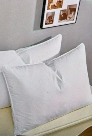 Set de 2 perne cu puf și pană de rață 50x70 cm.Albe