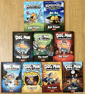 Seria completa Dogman +2 carti Super pisoi