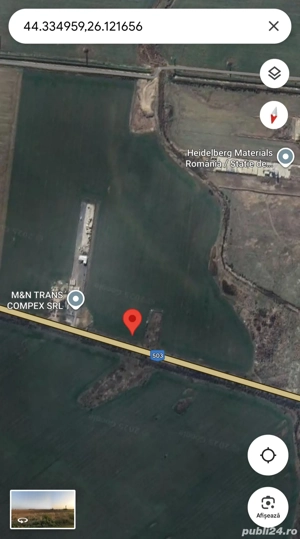 Teren intravilan cu deschidere la centura București