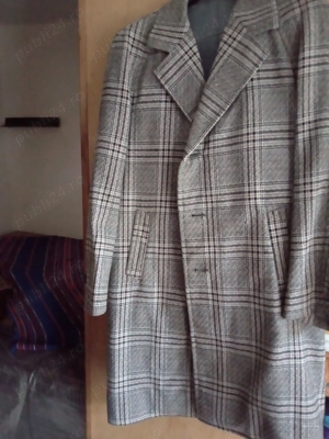 Vând pardesiu in carouri pentru bărbați, marime mare, XL - imagine 2