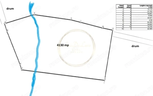 Teren extravilan, 4130mp, cu parau, la 500m de Primaria Marisel - imagine 14