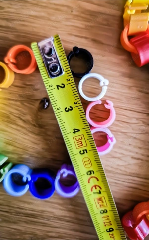 OFERTA Inele Clips-uri Colorate Pasari  Cabluri  Fire - 15 Culori - imagine 2