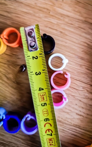 OFERTA Inele Clips-uri Colorate Pasari  Cabluri  Fire - 15 Culori - imagine 3