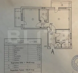 Apartament de 2 camere, 66 mp – Boxă + Parcare - imagine 15
