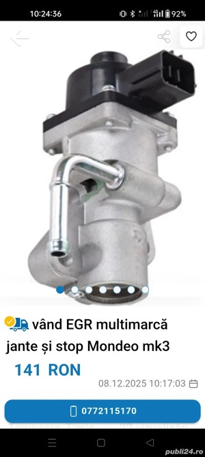 vând Stop EGR Jante complete aliaj R16 Ford Focus, Mondeo, C-Max 5x108 ET 52.5 - imagine 6