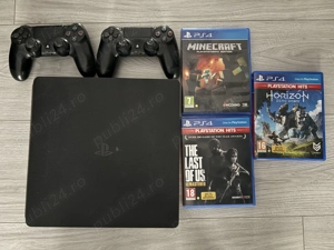 Playstation 4 capacitate 1TB 2 manete 3 jocuri