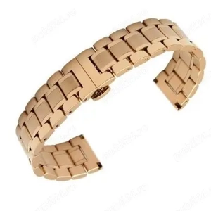 Bratari si curele ceas aurii din otel inoxidabil,zale masive,pline,cu latimea de 20 si 22mm.