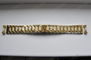Bratari si curele ceas aurii din otel inoxidabil,zale masive,pline,cu latimea de 20 si 22mm. - imagine 2