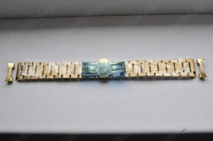 Bratari si curele ceas aurii din otel inoxidabil,zale masive,pline,cu latimea de 20 si 22mm. - imagine 4