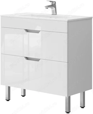 Bază lavoar Clayton albă(Fara lavoar) - imagine 3