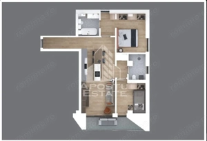 De VÂNZARE apartament 3 camere in bloc nou cu super pozitie - imagine 2