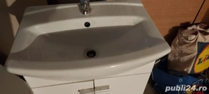 vand corp baie compus din lavoar baterie si dulap ff. putin folosit la jumatate pret - imagine 3