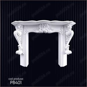 Semineu decorativ din poliuretan dur pentru interior si exterior