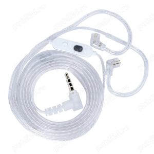 cablu casti IEM update Type-C Usb-C 0.75 2 PIN KZ microfon dual