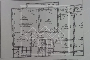 Ap cu 3 camere, 2 bai si 2 balcoane, situat in C. Arhitectilor - imagine 4