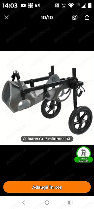 Căruț câine de talie XL - imagine 2