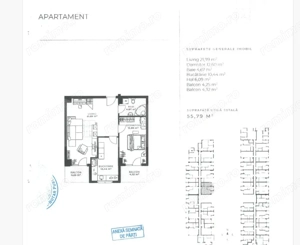 Apartament 2 camere decomandate, 56 mp utili,  zona Iulius Mall - imagine 3