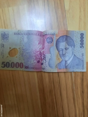 Bacnota 50000 lei Anul 2001