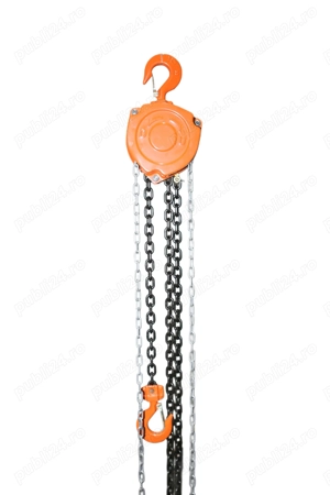 Palan manual cu actionare prin lant, profesional, sarcina maximima 0.5 tone, inaltime de ridicare 3  - imagine 3