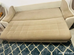 Canapea extensibila cu doua fotolii