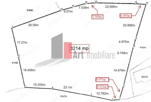 Teren intravilan 3214 mp  în Rucăr cu deschidere 56 m în DN73 - imagine 12