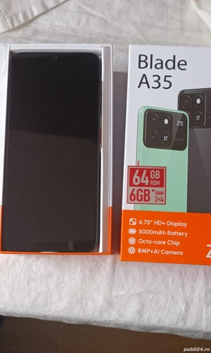 Telefon mobil Zte Blade A35  64GB  nou  - imagine 2