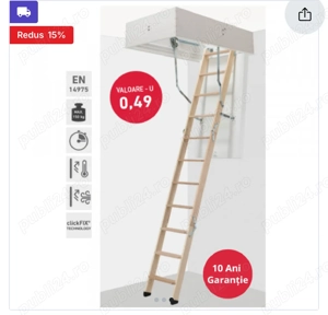 Scară pod retractabilă Dolle