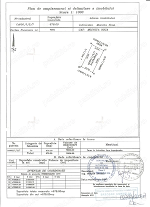 Proprietar vand teren 678 mp pentru casa pe strada Criciova , Mosnita Noua - imagine 2