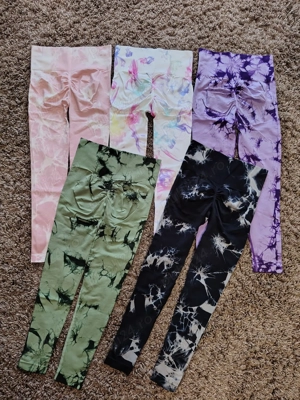 Colanti Fitness moderatori push up cu talie inalta S si M - imagine 2