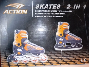 Skates 2 in 1 aluminum