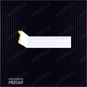 Cornisa decorativa din poliuretan dur pentru interior si exterior