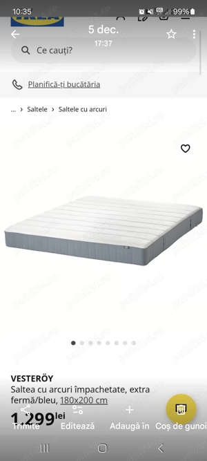 Saltea cu arcuri Vesteroy