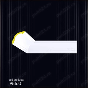 Cornisa decorativa din poliuretan dur pentru interior si exterior