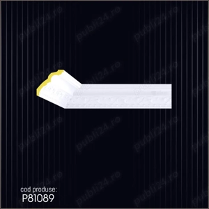 Cornisa decorativa din poliuretan dur pentru interior si exterior